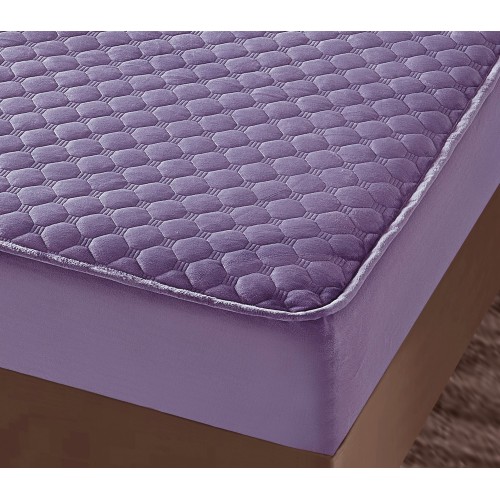 Huse/Topper pentru saltea cu elastic 180x200, MOV Huse catifea TOPPER pt saltea cu elastic 180x200