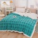 Patura cu blanita de iepure si catifea 200×230 cm PCBI2-TURQOISE PATURI COCOLINO BLANA IEPURE