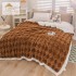 Patura cu blanita de iepure si catifea 200×230 cm PCBI4-MARO