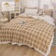 Patura cu blanita de iepure si catifea 200×230 cm PCBI7-MARO DESCHIS PATURI COCOLINO BLANA IEPURE