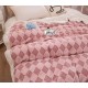 Patura cu blanita de iepure si catifea 200×230 cm PCBI8-ROZ PATURI COCOLINO BLANA IEPURE