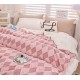 Patura cu blanita de iepure si catifea 200×230 cm PCBI8-ROZ PATURI COCOLINO BLANA IEPURE