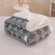 Patura cu blanita de iepure si catifea 200×230 cm PCBI5-GRI PATURI COCOLINO BLANA IEPURE