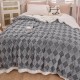 Patura cu blanita de iepure si catifea 200×230 cm PCBI5-GRI PATURI COCOLINO BLANA IEPURE