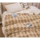 Patura cu blanita de iepure si catifea 200×230 cm PCBI7-MARO DESCHIS PATURI COCOLINO BLANA IEPURE