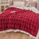 Patura cu blanita de iepure si catifea 200×230 cm PCBI3-ROSU PATURI COCOLINO BLANA IEPURE