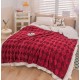 Patura cu blanita de iepure si catifea 200×230 cm PCBI3-ROSU PATURI COCOLINO BLANA IEPURE