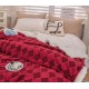Patura cu blanita de iepure si catifea 200×230 cm PCBI3-ROSU PATURI COCOLINO BLANA IEPURE