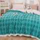 Patura cu blanita de iepure si catifea 200×230 cm PCBI2-TURQOISE PATURI COCOLINO BLANA IEPURE