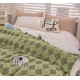 Patura cu blanita de iepure si catifea 200×230 cm PCBI1-VERDE PATURI COCOLINO BLANA IEPURE