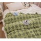 Patura cu blanita de iepure si catifea 200×230 cm PCBI1-VERDE PATURI COCOLINO BLANA IEPURE
