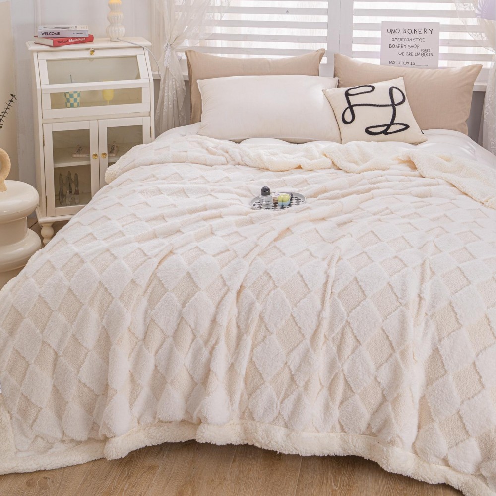 Patura cu blanita de iepure si catifea 200×230 cm PCBI6-ALB UNT PATURI COCOLINO BLANA IEPURE