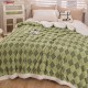 Patura cu blanita de iepure si catifea 200×230 cm PCBI1-VERDE PATURI COCOLINO BLANA IEPURE