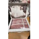 Cuvertura de lux cu broderie eleganta, 6 piese, pat 2 persoane, ROZ PUDRA , CL6PL4 CUVERTURI LUX 6 PIESE  CATIFEA