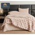 Lenjerie pat dublu, ExtraPufoasa, din Blanita artificiala de Iepure, 6 piese, Jojo Home BFLCBI06, Champagne