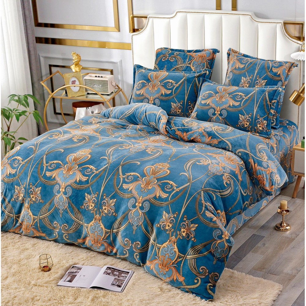 LENJERIE PUFOASA COCOLINO CU 6 PIESE PENTRU PAT DUBLU LC-J7 Lenjerii cocolino 6 piese