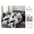 Lenjerie de Pat din Finet cu 2 Fete, 6 Piese, Pat 2 Persoane, LF6PSKY11