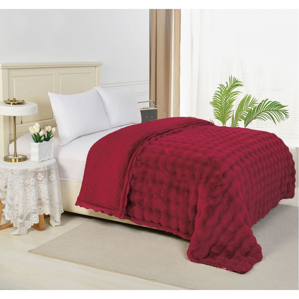 Patura Cocolino Pufoasa Din Blana De Iepure, 200X230 COD PCBIR7 PATURI COCOLINO BLANA IEPURE