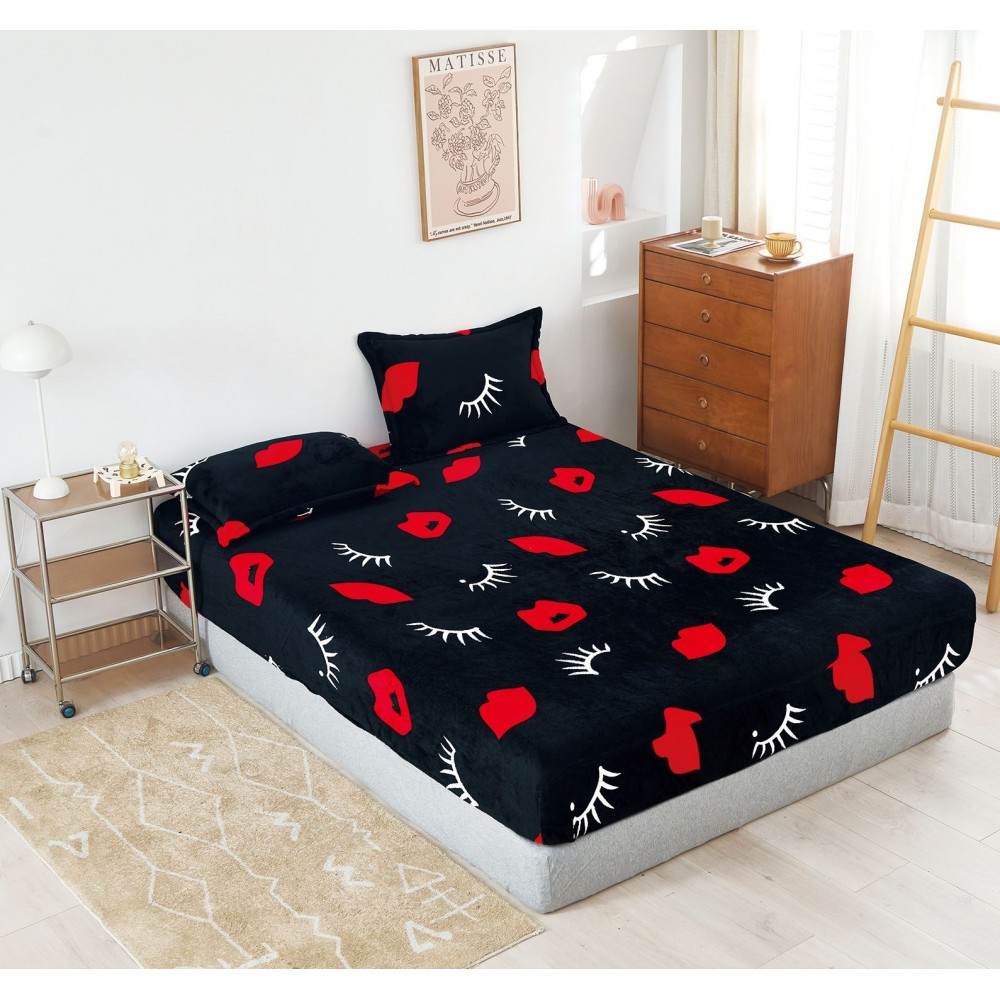 Husa de pat cu elastic COCOLINO+ 2 fete de perna HCR21 Huse cocolino