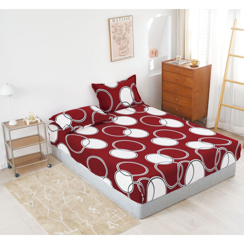 Husa de pat cu elastic COCOLINO+ 2 fete de perna HCR22 Huse cocolino
