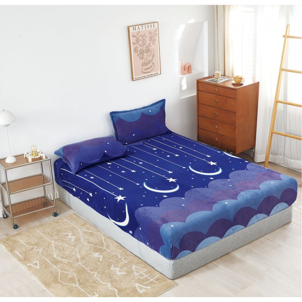 Husa de pat cu elastic COCOLINO+ 2 fete de perna HCR28 Huse cocolino
