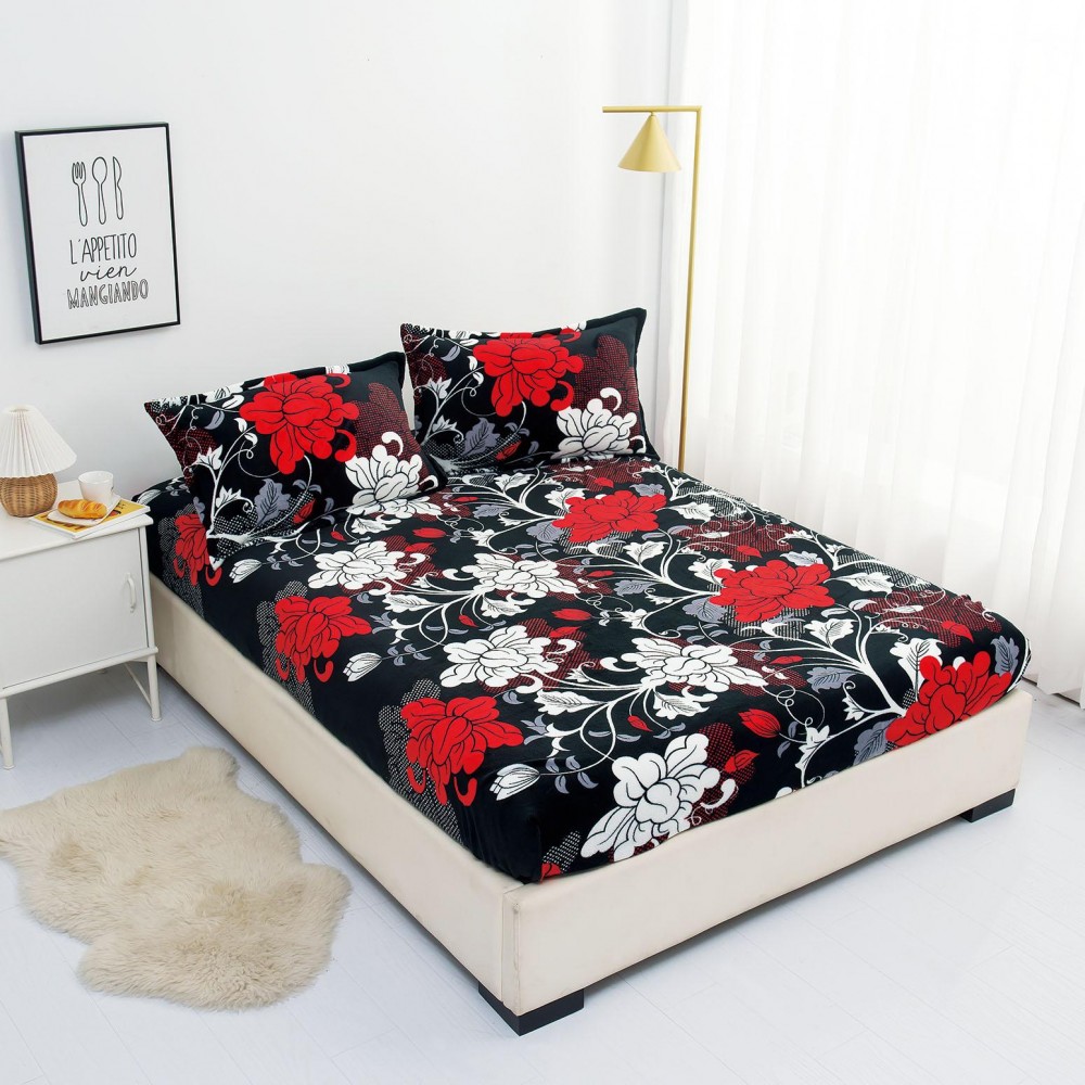 Husa de pat cu elastic COCOLINO+ 2 fete de perna HCR12 Huse cocolino