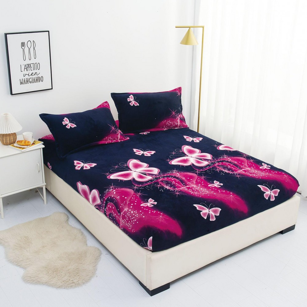 Husa de pat cu elastic COCOLINO+ 2 fete de perna HCR18 Huse cocolino
