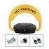 Blocator loc parcare automat, cu 2 telecomenzi si alarma, suporta 2 tone, Galben/Negru, rezistent intemperii