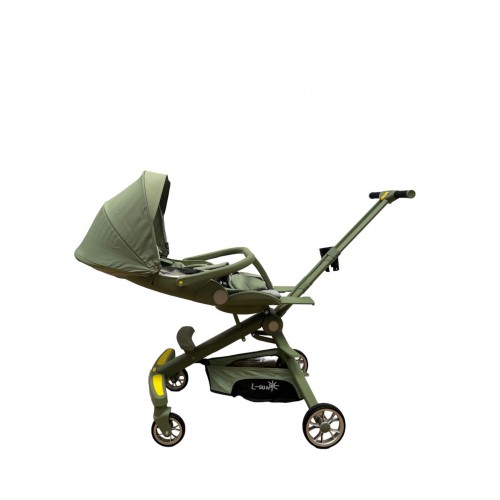 Cărucior muzical , compatibil avion, verde,  l-sun c2-3