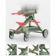 Cărucior muzical , compatibil avion, verde,  l-sun c2-3 CARUCIOARE COPII