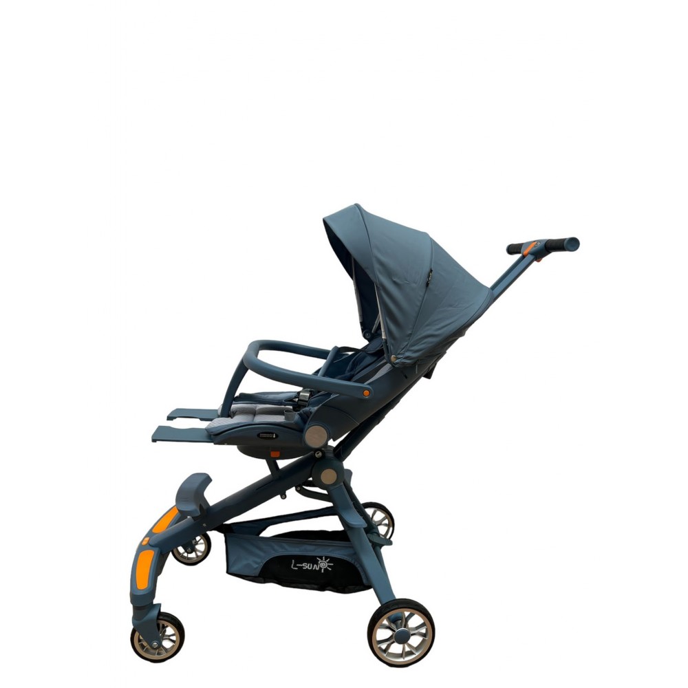 Cărucior muzical , compatibil avion, bleu,  l-sun c2-2 CARUCIOARE COPII