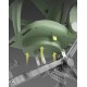 Cărucior muzical , compatibil avion, verde,  l-sun c2-3 CARUCIOARE COPII