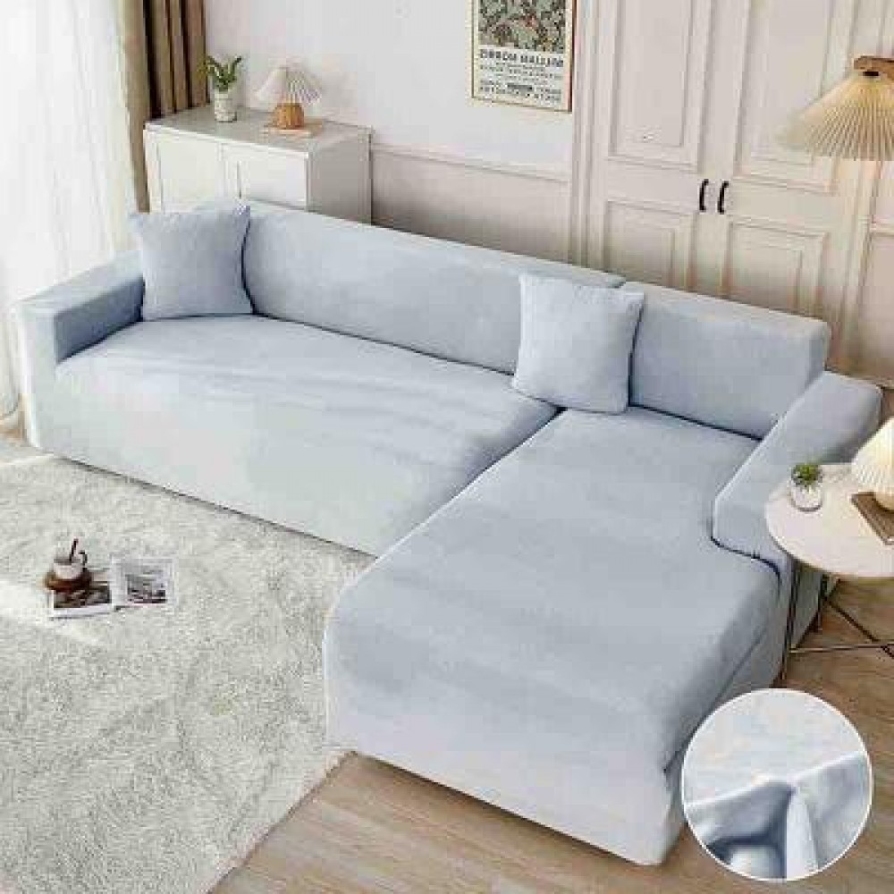 Husa de Canapea din Catifea 2 Locu , BLEU HUSE ELASTICE CATIFEA FOTOLII,CANAPELE SI COLTARE