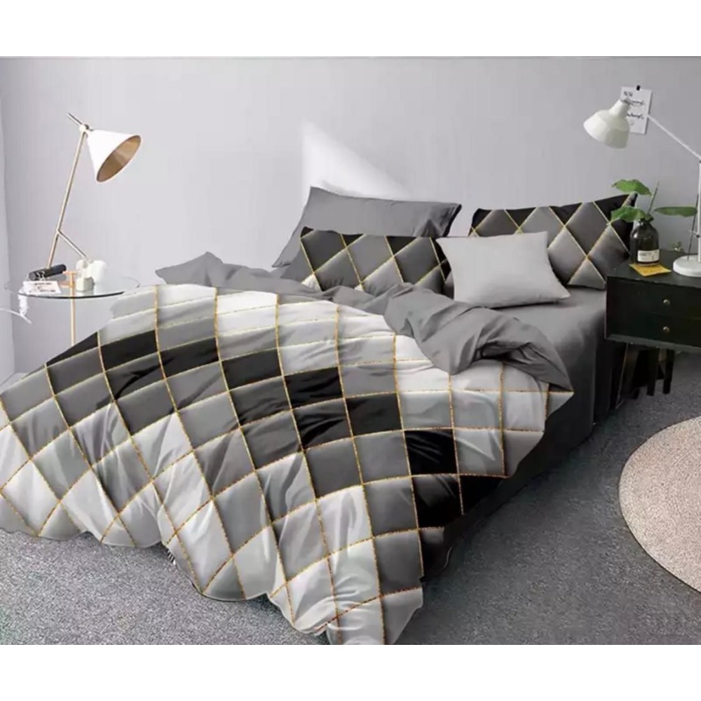 Set Lenjerie de Pat din Finet, 6 Piese, Pat 2 Persoane, YO-14 Lenjerii din finet 6 piese