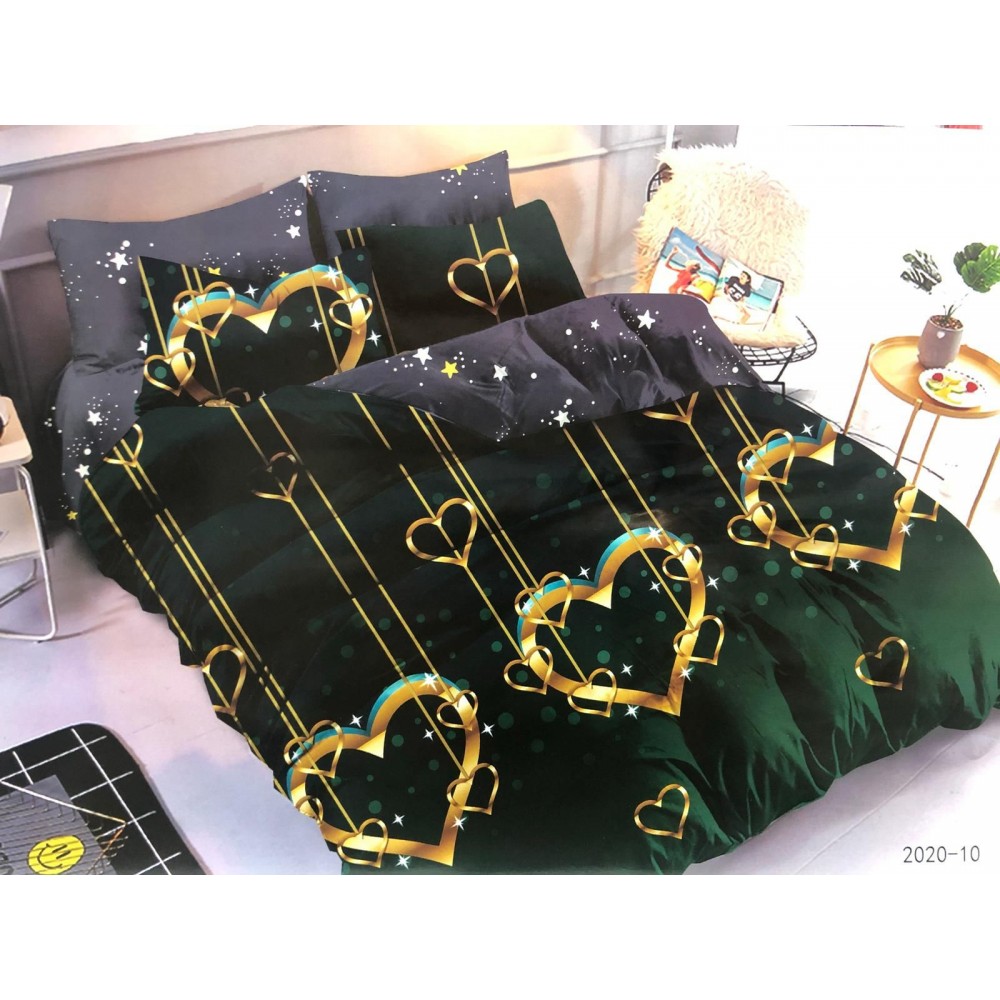Set Lenjerie de Pat din Finet, 6 Piese, Pat 2 Persoane, YO-17 Lenjerii din finet 6 piese