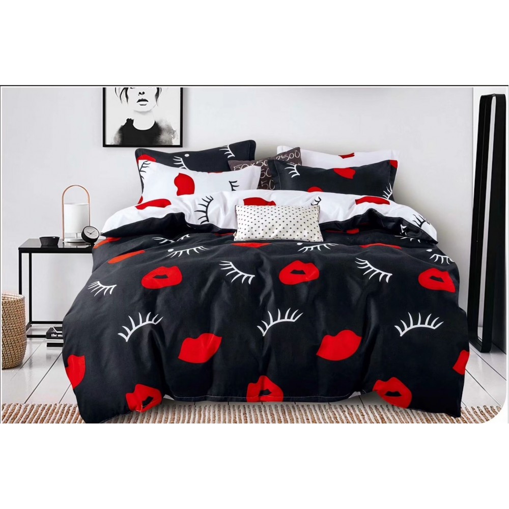Set Lenjerie de Pat din Finet, 6 Piese, Pat 2 Persoane, YO-28 Lenjerii din finet 6 piese