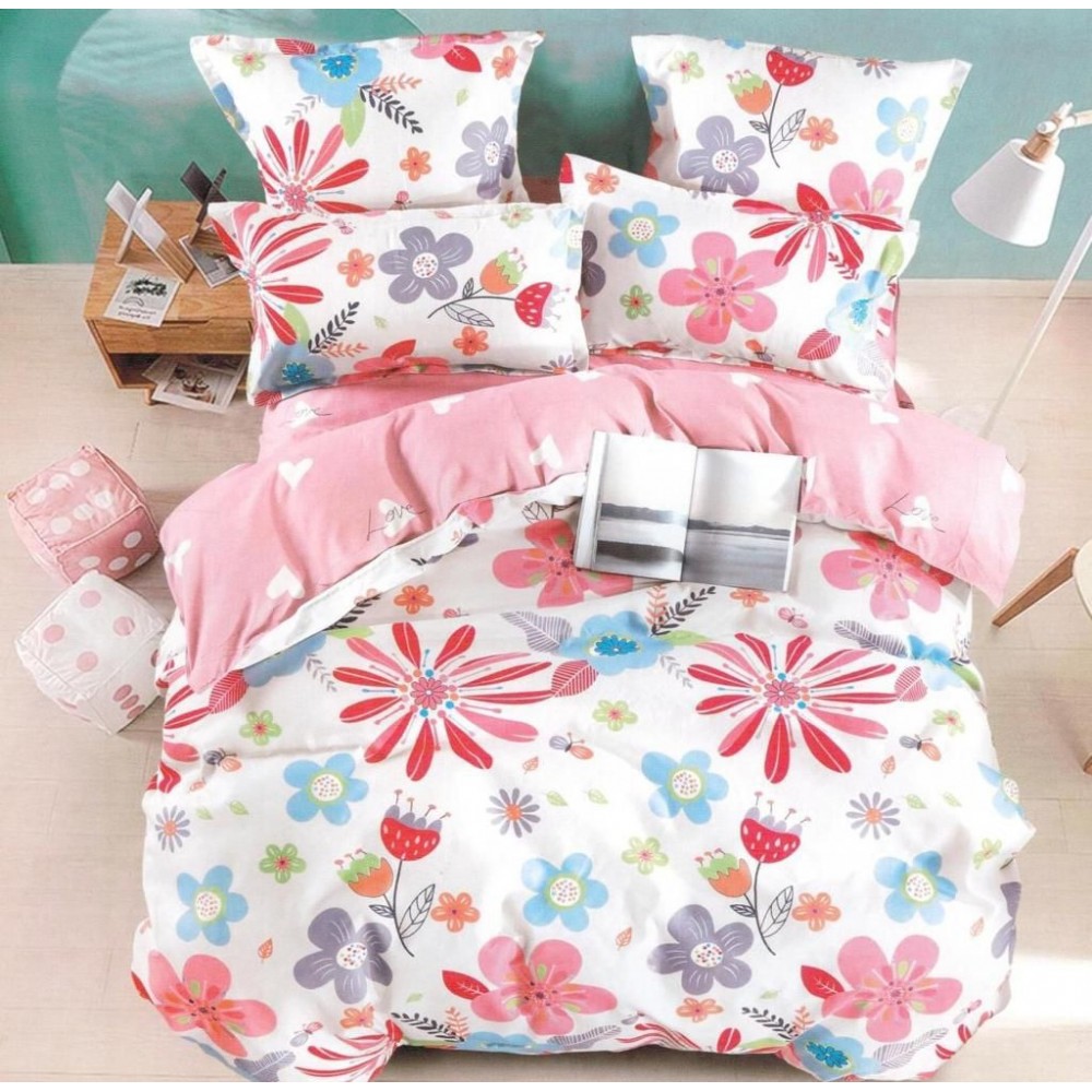 Set Lenjerie de Pat din Finet, 6 Piese, Pat 2 Persoane, YO-31 Lenjerii din finet 6 piese