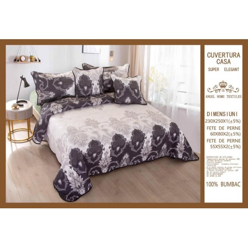 Cuvertura de pat, 5 piese, 230X250 CM, (BUMBAC 100%),CUV_5R13