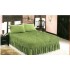 Husă-Cuvertură pat cu 2 fețe de pernă – culoare verde, HP_01