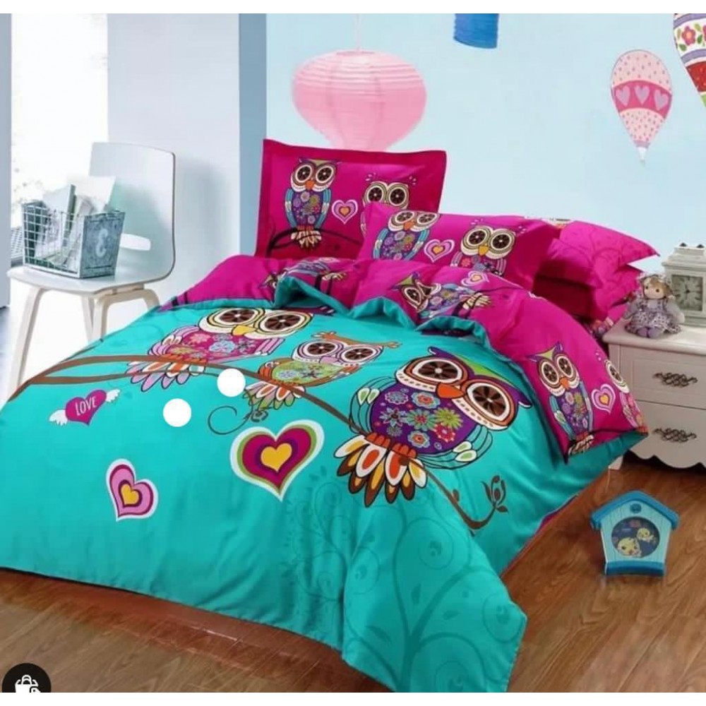 Lenjerie pat dublu, Bumbac Finet Superior, 6 Piese, Bumbac Finet, 3D, YO3D-10 3D Finet