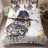 Lenjerie pat dublu, Bumbac Finet Superior, 6 Piese, Bumbac Finet, 3D, YO3D-12