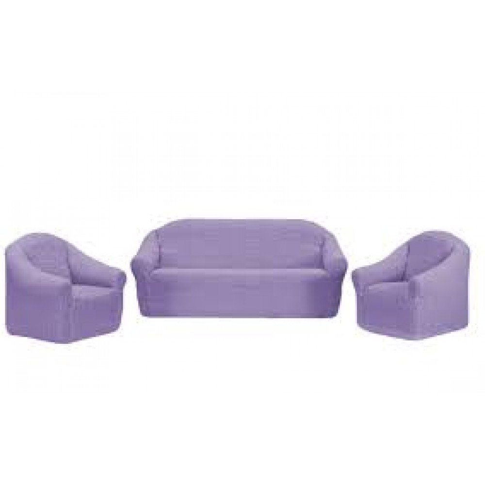 Set huse 3211, pentru canapele 3 locuri , 2 locuri si 2 fotolii, elastice, fara volane , Lila