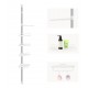 Etajera telescopica pentru baie, 4 rafturi, 100-260 cm