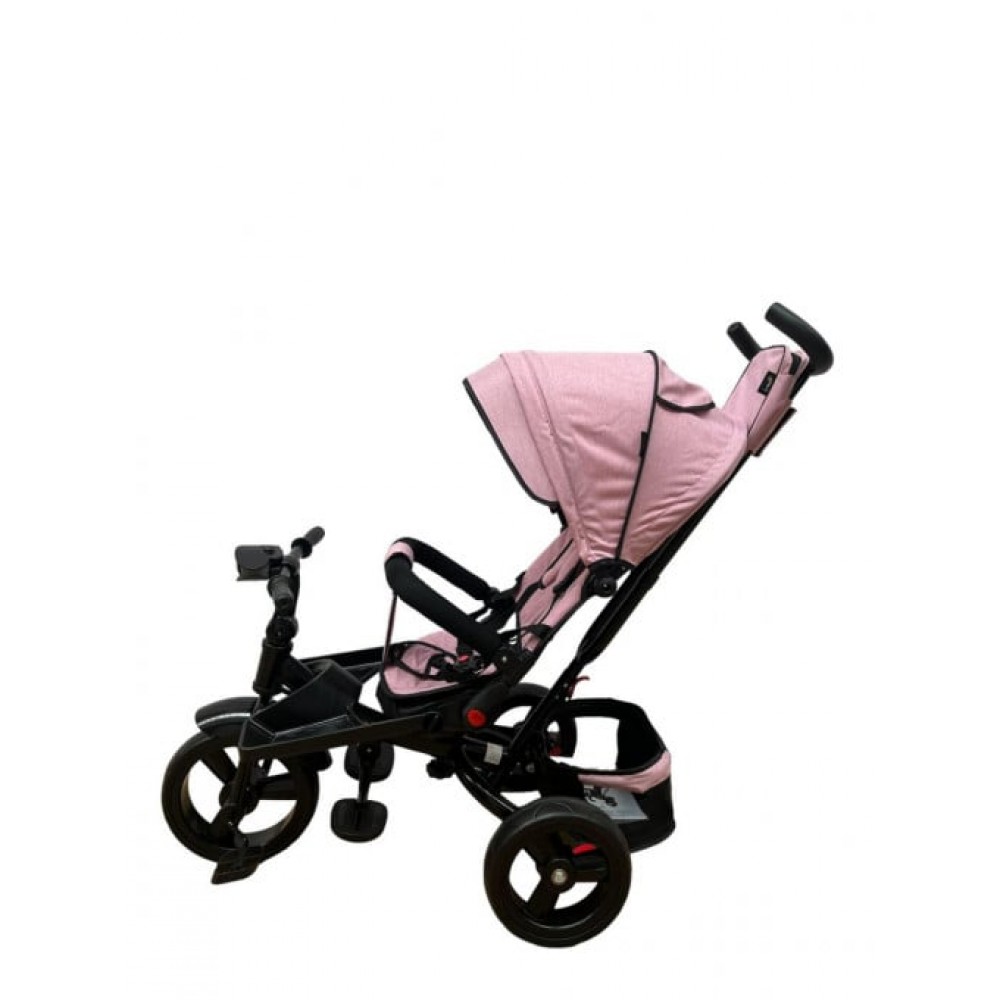 Tricicleta cu pozitie de somn, muzica si lumini, 8 luni - 4 ani, Roz Pudra - SL02 ROZ PUDRA TRICICLETE