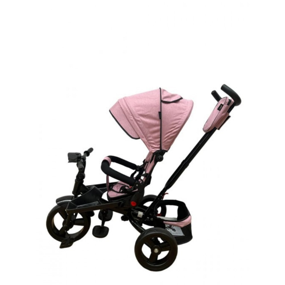 Tricicleta cu pozitie de somn, muzica si lumini, 8 luni - 4 ani, Roz Pudra - SL02 ROZ PUDRA TRICICLETE