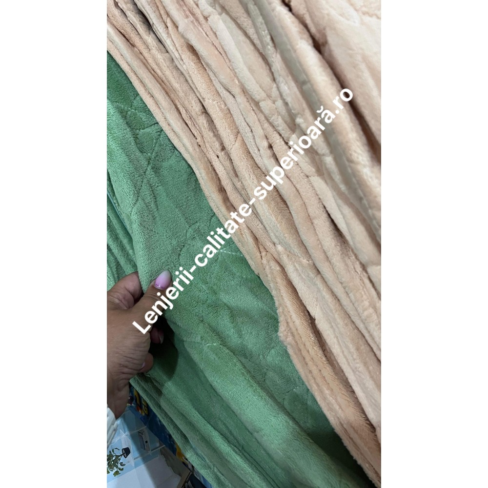 Huse/Topper pentru saltea cu elastic 180x200,verde Huse/topper pt saltea cu elastic