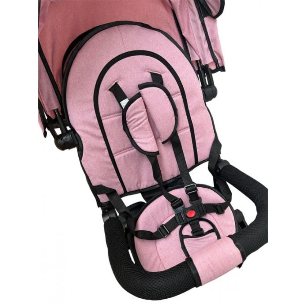 Tricicleta cu pozitie de somn, muzica si lumini, 8 luni - 4 ani, Roz Pudra - SL02 ROZ PUDRA TRICICLETE