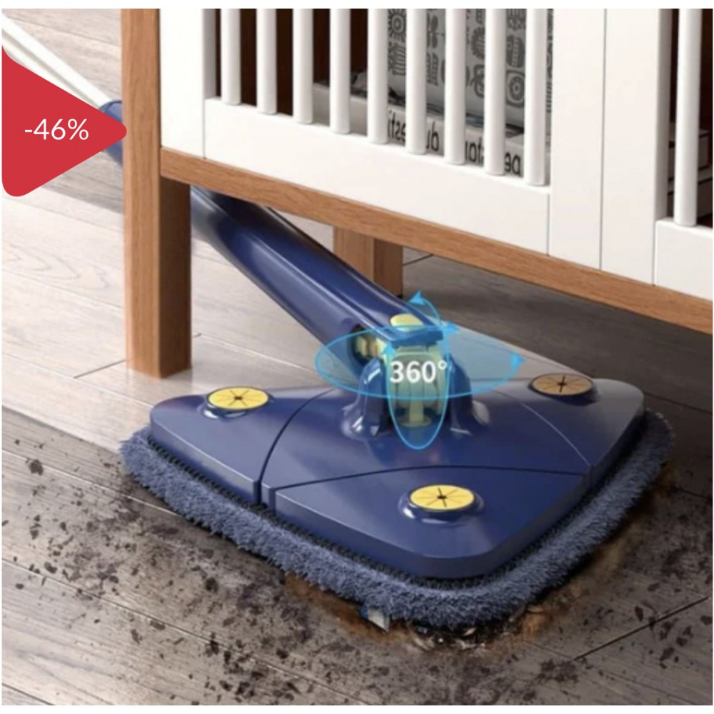 Mop cu cap triunghiular, reglabil, rotire 360 grade