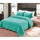 Cuvertura de pat din Catifea + 2 fețe de perna , Turquois Cuverturi catifea