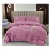 Set pat Luxury 4 Piese din Catifea ROZ CSK11